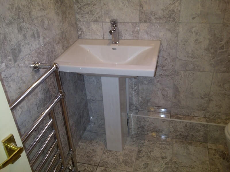 An example of our bathroom tiling services.
